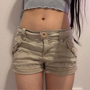 2b Bebe Tan Cargo Shorts with Pockets